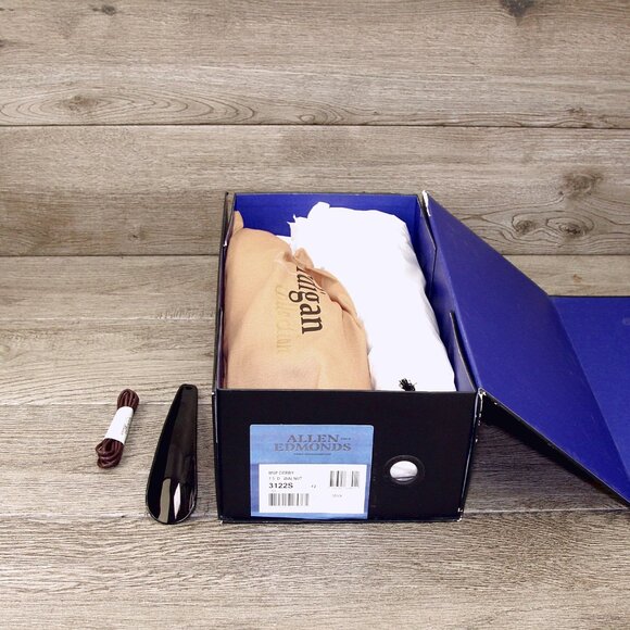 * NIB * $345 Allen Edmonds MSP Derby 7.5 D Walnut * Factory 2nds * add $15 Trees main image 13